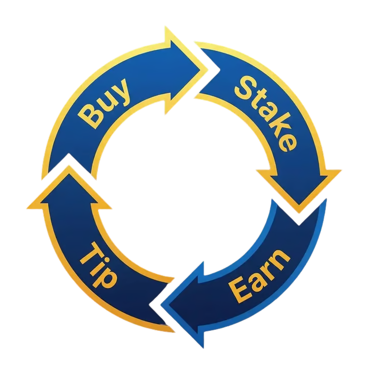 TYSM Gratitude Cycle - Buy, Stake, Earn, Tip - The Infinite Loop of Thanks